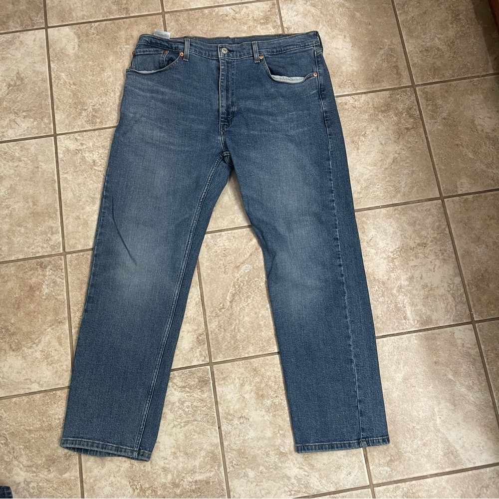Levis 505 Jeans Mens 38x30 Blue Regular Fit Straight‎ Pre Own 
See approximate - Picture 7 of 7